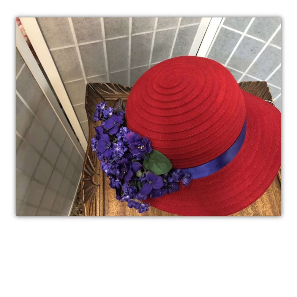 The Scala / Scala,Woman’s,Hats(2), Red,Decorated.: - image 4